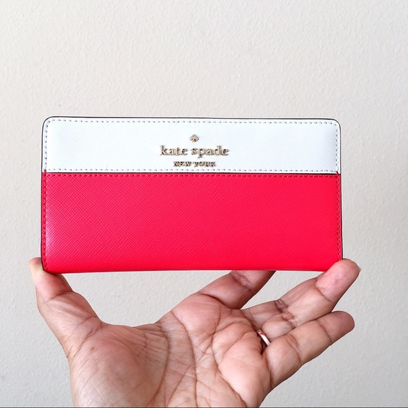 kate spade Handbags - Kate Spade Staci colorblock Large Slim Bifold Wallet